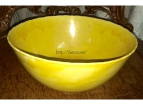 BÁT SỨ MEN VÀNG HOÀNG ĐẾ - HIỆU ĐỀ NẤM LINH CHI