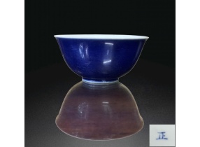 Thanh ung chính tễ lam dứu oản清雍正霁蓝釉碗