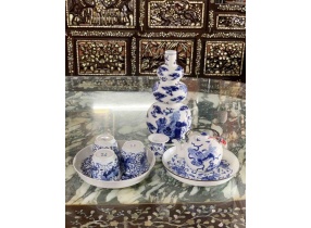 Vãn thanh thanh hoa kỳ lân văn từ khí晚清青花麒麟纹瓷器